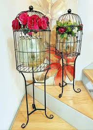 Birdcage Decor Bird Cage Ideas Configuration Detail Glass Enclosed Bedrooms And Bathrooms Bird Cage Decor Spring Diy Spring Decor