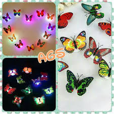 10 gambar kupu kupu polos terbaru 3pc Lampu Tidur Lampu Kupu Kupu Led Lampu Led Stiker Kupu Led Tempelan Kamar Stiker Dinding Led Shopee Indonesia