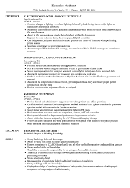 Radiology Technician Resume Samples Velvet Jobs