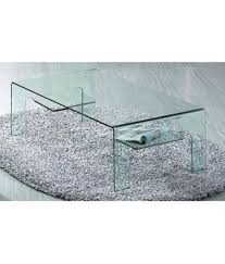 Table basse composée d'un plateau rectangulaire en verre de 120 cm, elle repose sur une base aux formes carrés en métal chromé. Table Basse Verre Avec Rangement L Ornithorynque Marseille