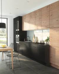 Cuisine 12 Associations De Couleurs Pour Une Piece Bicolore Cuisine Bois Moderne Cuisine Noire Cuisine Moderne