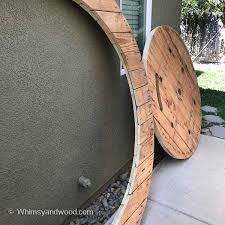 Need extra seating without taking up a lot of space? How To Cut Down A Cable Spool Whimsy And Wood