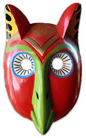 Owl Mask Mexican Mask Clay Mask Art Owl Mask