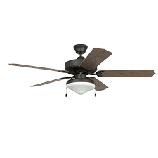 Made of wood and metal. Craftmade End52abz5c Aged Bronze Brushed Enduro 52 5 Blade Indoor Outdoor Tri Mount Ceiling Fan Light Kit Included Lightingshowplace Com