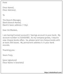 Requesting To Issue New Cheque Book In 2020 Letter Writing Samples Checkbook Lettering
