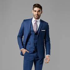The perfect suit well fits a groom and suits him. Men S Blue Wedding Suit Generation Tux Blue Suit Rental
