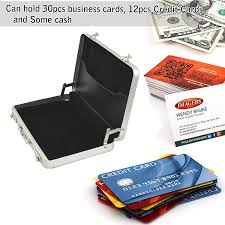 5 out of 5 stars. 2 Pack New Designer Briefcase Style Credit Debit Visiting Business Card Holder Men Card Id Cases Ekoios Vn