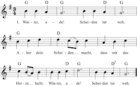 Noten Liedtext Und Midi Mp3 Zum Anhoren Des Lieds Winter Ade Fruhlingslied Liedtext Liebeslieder