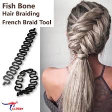 Most of us grow up learning some sort of braid, but there are many ways to plait and braid your hair. Fish Bone Hair Braiding French Braid Tool Roller Magic Twist Styling Bun Maker Ebay