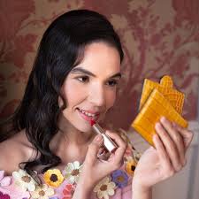 Compact Leather Mirror