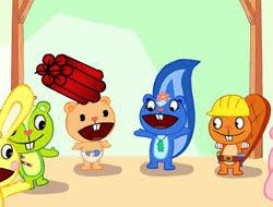 In this episode of the brutal cartoon satire happy tree friends, nutty winds up in a trap of his own making when he takes a bag of sugar from the cafe. Happy Tree Friends Dynamit Happy Tree Friends Games