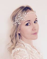 Bridal Headpiece Swarovski Crystal Forehead Band Wedding Etsy Crystal Hair Vine Bridal Hair Vine Crystal Bridal Headpiece