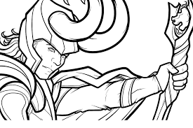 Avengers scarlet witch coloring page. Marvel Loki Coloring Pages Novocom Top