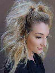5 Messy Chic Ponytails For Every Summertime Occasion For Her Elegant Ponytail Medium Length Hair Styles Medium Hair Styles