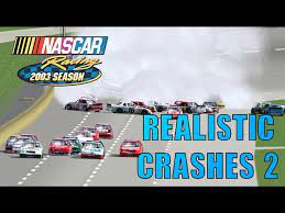 Released in 2003 on windows, it's still available and playable with some tinkering. My Nr2003 Gameplay Crash Clips 2 Nascar Racing 2003 Season Crash Compilation Youtube