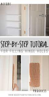How To Fill Hinge Holes Diy Home Improvement Diy Home Repair Home Diy