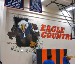 Mural In Northside High School Gym 13 X 21 Acrylic Spray Paint Montana By Aaron Munn Art School Murals Gym Art School Decorations