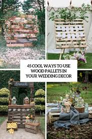 Lay a few wood pallets on the floor and your bed is ready. 45 Cool Ways To Use Rustic Wood Pallets In Your Wedding Decor Weddingomania