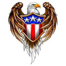 Fighting eagle sleeve tattoo design: 10 American Flag Tattoo Designs