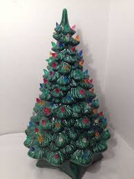 Vintage Holland Mold 19 Ceramic Christmas Tree Multi Color Lots Of Lights Ceramic Christmas Trees Christmas Tree Lighting Christmas Lights