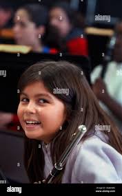 Elementary school band practice hi-res stock photography and images