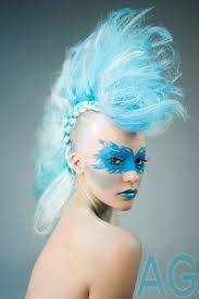 Modern and trendy, this wild afro hairstyle makes the most of your naturally kinky tendrils. 8 Wild And Crazy Hairstyles Crazy Hair Mohawk Hairstyles Fantasy Hair