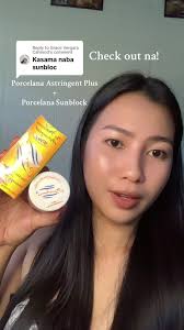 Replying to @Grace Vergara Cahinod Porcelana Toner and Sunblock Cream...