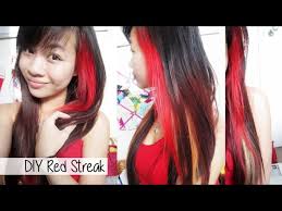 Blonde and orange red highlights. My Red Streak Youtube