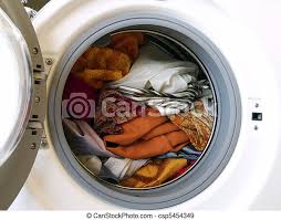 Wash dark clothes in cold water, and choose an appropriate detergent. Washing Machine With Colored Clothes Canstock