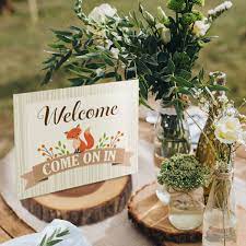 Set Of 5 Woodland Baby Shower Decor Signs Baby Shower Woodland Theme Woodland Baby Shower Decorations Baby Shower Woodland