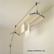 The most obvious place to hang your clothes drying rack is the laundry room. Vintage Suspended Ceiling Clothes Drying Rack Sheila Maid Clothes Dryer Laundry Carts Lines Tubs Self Suff Clothes Airer Utility Rooms Laundry Rack