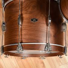 George Way 12/14/20 3pc. Tradition Tuxedo Drum Kit Natural Walnut