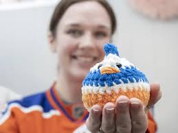 No idea it was going to blow up like this': Woman crochets Edmonton Oilers  themed emotional support chickens for stressed out fans