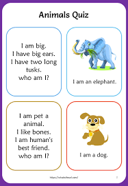 Animals Quiz For Kids Your Home Teacher In 2020 Animal Quiz Teacher Favorite Things Dear Students