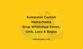 Maybe you would like to learn more about one of these? 6969 Nama Grup Wa Keren Untuk Sahabat Keluarga Dan Artinya