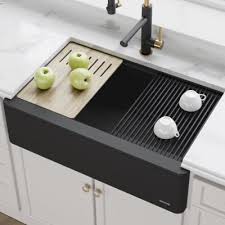 black farmhouse kitchen sinks