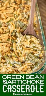 Green Bean Artichoke Casserole A Delicious Twist On Our Tradit Traditional Green Bean Casserole Green Bean Casserole Easy Thanksgiving Green Bean Casserole