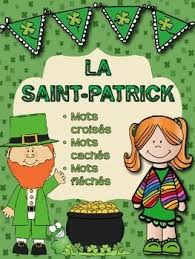 La Saint Patrick Mots Croises Caches Fleches French St Patrick S Day St Patrick French Classroom St Patricks Day
