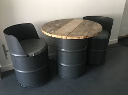 Oil Drum Seat Oil Drum Table Oil Drum Furniture Recycled Oil Drums Oil Drum Ideas Barrel Furniture Drum Seat Bar Table Diy