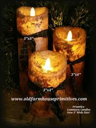 Flameless Candles Candles Country Primitive Vintage Candles
