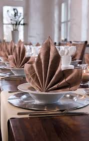 Traditional Elegance Served With A Dash Of Flair Duni Elegance Napkin In Cafe Napkin Folding Napkin Design Diy Napkin Folding