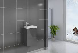 So können sie beispielsweise zwischen verschiedenen farben wählen, das material oder die form des waschtisches bestimmen oder auch steckdosen in schweizer. Gaste Wc Waschbecken 40 X 22 Cm Grau Vega