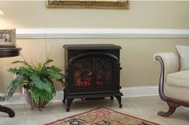 In stock at store today. Patio Store Fire Sense Fox Hill Electric Fireplace Stove