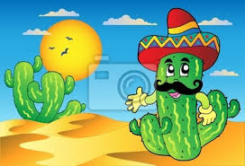 Download this free picture about cactus sombrero mexican from pixabay's vast library of public domain images and videos. Escena Del Desierto Con Cactus Mexicano Pinturas Para La Pared Cuadros Sombrero Bigote Decorado Myloview Es