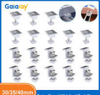 Solar Panel Adjustable Bracket Clamps Solar PV Bracket 30mm 35mm 40mm  Mounting Clip Mid And End Clamp For Fixing Solar Panel - AliExpress 44