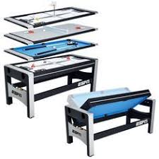 Espn 72 4 In 1 Swivel Combo Game Table Table Tennis Hockey Billiards Finger Shot Basketball Quick Easy Transform Walmart Com Multi Game Table Table Games Billiard Table