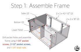 These free diy woodworking plans to build a custom bath vanity were designed for the bathroom at a house i remodeled so we could maximize the space and configure it how we wanted. 48in Bathroom Vanity Rogue Engineer