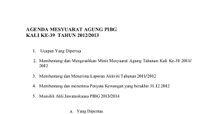 Dewan usman ibni affan sambest. Agenda Mesyuarat Agung Pibg Docx Google Drive