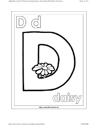 letter d coloring worksheets for preschool the largest and most coloring home