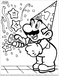 Welcome in free coloring pages site. Super Mario Brothers Colouring Sheet Coloring Library